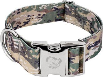 Country Brook Petz 1 1/2 Inch Premium Mountain Viper Camo Dog Collar (Large)