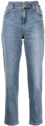 ERMANNO FIRENZE Crystal-Embellished Baggy Jeans