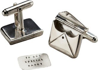 Posh Totty Designs 'To Our Daddy' Message Envelope Cufflinks