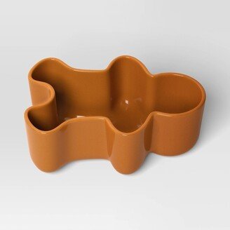 8oz Christmas Plastic Figural Gingerbread Dip Bowl - Wondershop™