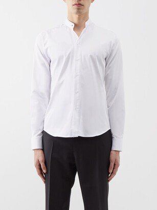 Open-collar Cotton-poplin Shirt