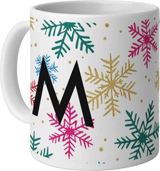 Mugs: Colorful Snow Custom Text Mug, White, 11Oz, Multicolor