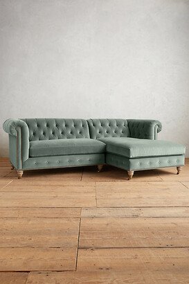 Velvet Lyre Chesterfield Right Sectional, Wilcox-AA