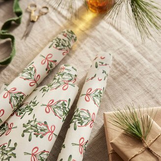 Mistletoe Wrapping Paper Sheets, Set of 3-AA