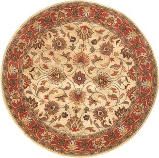 Caesar Cae-1001 Camel 4' Round Area Rug