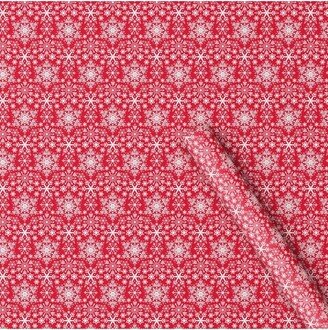 20 sq ft Snowflake Christmas Gift Wrap Red - Wondershop™