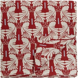 Wings Avorio-print tablecloth (180x350cm)