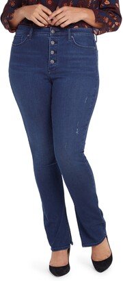 Alina High Waist Split Hem Skinny Jeans
