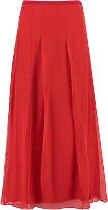 Pleated Midi Skirt-AT