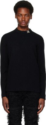 Black Buckle Sweater