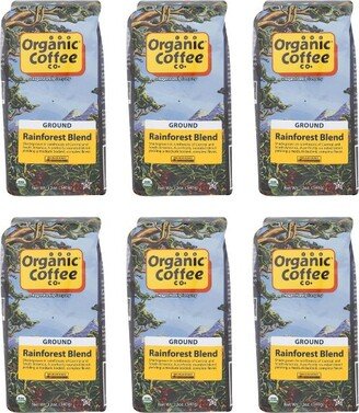 Organic Coffee Co. Organic Coffee Company Rainforest Ground Coffee - Case of 6/12 oz Bags