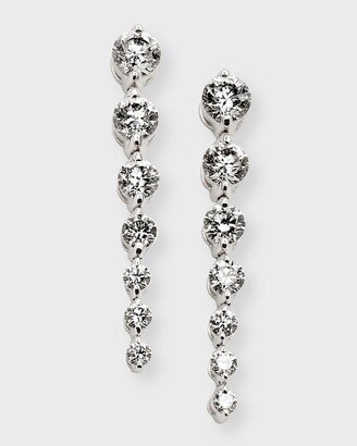 Neiman Marcus Diamonds 18K White Gold Graduated Diamond Drop Earrings, 2tcw