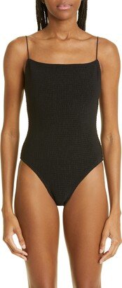 Smocked One-Piece Swimsuit