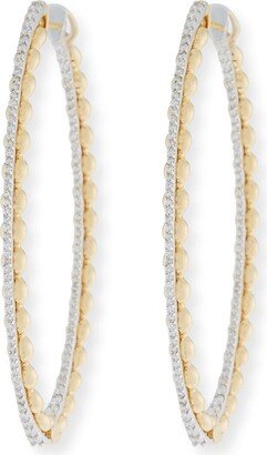 Marea 18k Gold Two-Tone Diamond Hoop Earrings