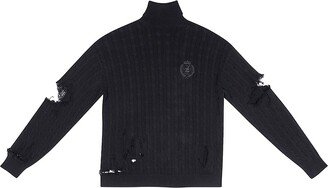 Creased Turtleneck Sweater