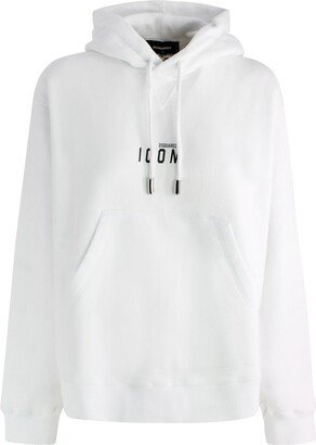 Logo Printed Drawstring Hoodie-AL