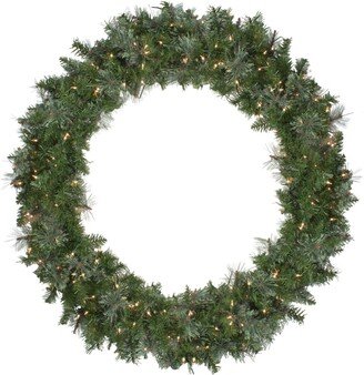 Northlight 48 Pre-Lit Mixed Cashmere Pine Artificial Christmas Wreath - Clear Lights