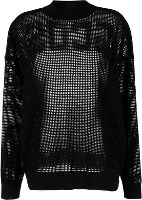 Fully-Perforated Logo Jumper