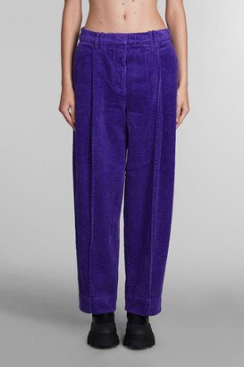 Pants In Viola Cotton