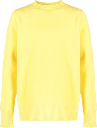 Logo Intarsia-Knit Wool Jumper