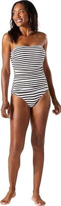 Breaker Bay Shirred Bandeau One-Piece (Double Chocolate) Women's Swimsuits One Piece