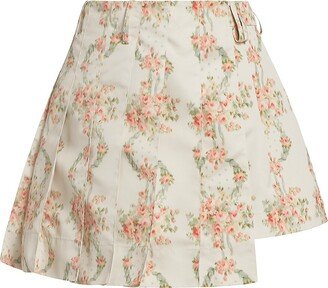 Floral Wrap Front Skort