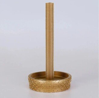 Helix Paper Towel Holder in Gold Color/Resin Metarial | Express Shiping