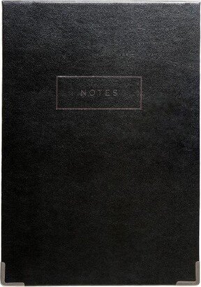 Vegan Leather Paper Bloc Composition Notepad Black - russell+hazel