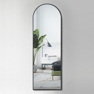 Master Full Length Dressing Floor Glass Mirror Arched Top Wall Mounted Free Standing - 25.4x8.6x2.7