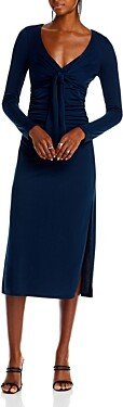 Brenna Tie Front Midi Dress