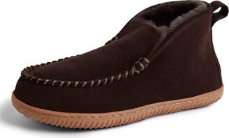 Fireside by Dearfoams Dearfoams Men's Rockhampton Indoor/Outdoor Shearling Boot Slipper