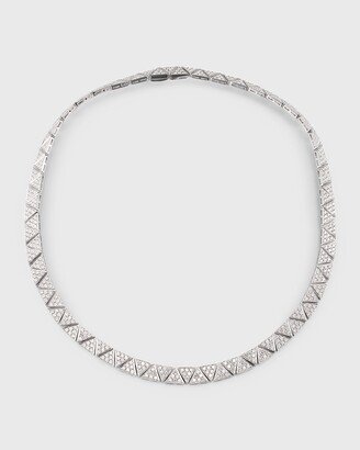 18K White Gold Pave Cleo Choker Necklace