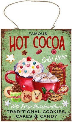 Hot Cocoa Sold Here Christmas Printed Handmade Wood Sign