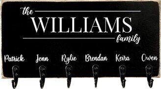 Custom Key Holder For Wall, Family Name Sign, Last Rack Wall Mount, Personalized Christmas Gift For Parents, New Home