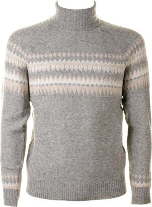 Light Gray Cashmere Turtleneck-AA