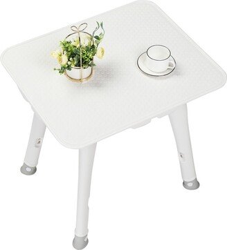 No White HDPE Outdoor or Indoor Side Table