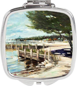 JMK1273SCM At the Pier Sailboats Compact Mirror