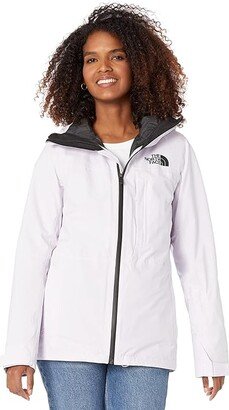 Thermoball Eco Snow Triclimate Jacket (Lavender Fog/TNF Black) Women's Clothing