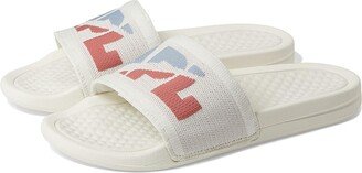 Athletic Propulsion Labs (APL) Big Logo Techloom Slide (Ivory/Frozen Grey/Cedar) Women's Slide Shoes