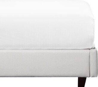 Cool Percale Fitted Sheet Only, 100% Organic Cotton, Fully Elasticized with Deep Pockets by Full