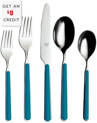 5Pc Flatware Set With $8 Credit