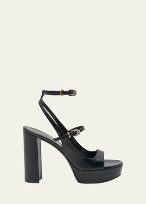 Voyou High Ankle-Strap Platform Sandals