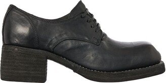 Squared-Toe Derby Lace-Up Shoes