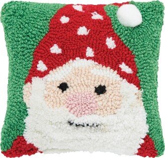 Santa Hooked Throw Pillow