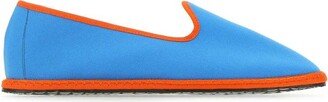 Contrast-Trim Round Toe Slippers