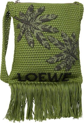 x Paula's Ibiza Fringe Leaf Crossbody Bag