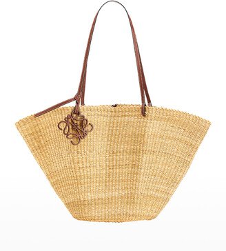 Shell Straw Basket Tote Bag