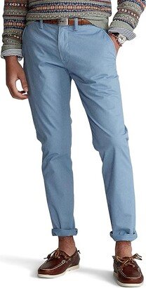 Slim Fit Stretch Chino Pants (Blue) Men's Casual Pants