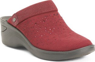 Dashing Rhinestone Slip On Clogs for Women