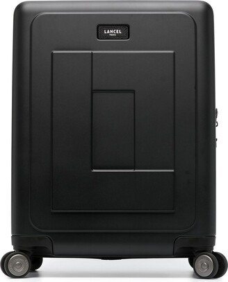 Logo-Patch Leather Luggage